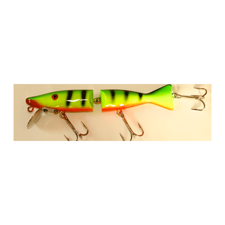 Radtke Lures - Single Jointed Fire Tiger Minnow